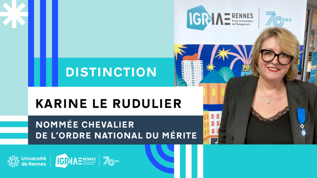 Karine Le Rudulier, chevalier de l’ordre national du Mérite