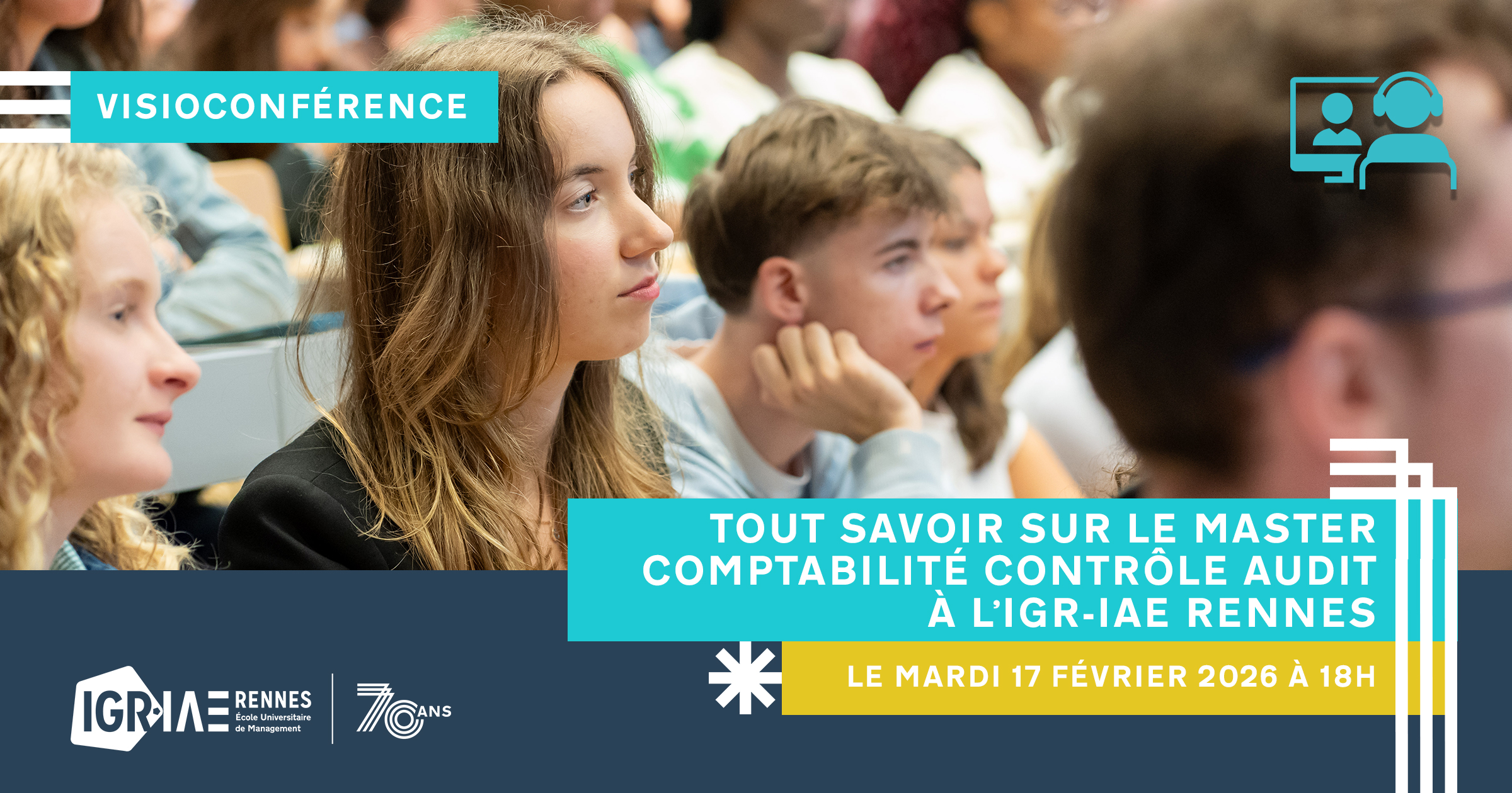 Visioconférence le 17 février 2026 : Présentation du master CCA et des métiers préparés