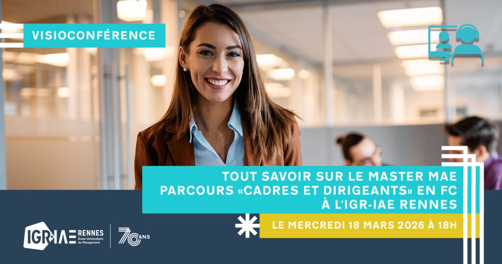 Visioconférence le 18 mars 2026 : le Master MAE parcours « Cadres et Dirigeants » en FC