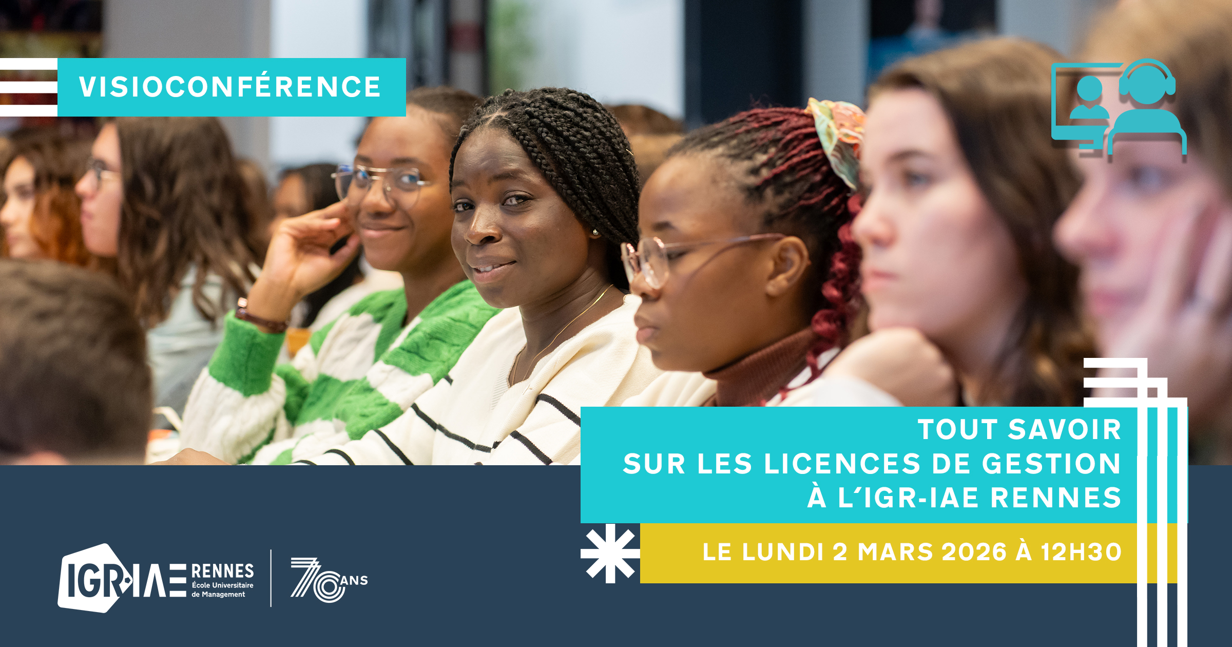 Visioconférence le lundi 2 mars 2026 : les Licences de Gestion