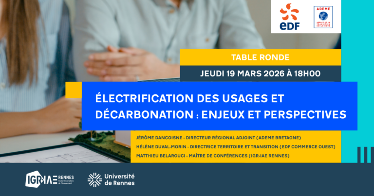 Table ronde | Électrification des usages et décarbonation : enjeux et perspectives