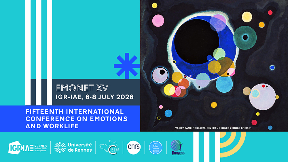 15e Conférence internationale sur les émotions et la vie organisationnelle « Emonet XV »: Emotions and Sustainable Horizons