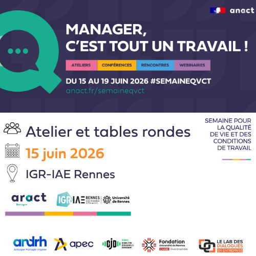 Conférence à l&rsquo;IGR-IAE Rennes dans le cadre de la Semaine pour la QVCT 2026