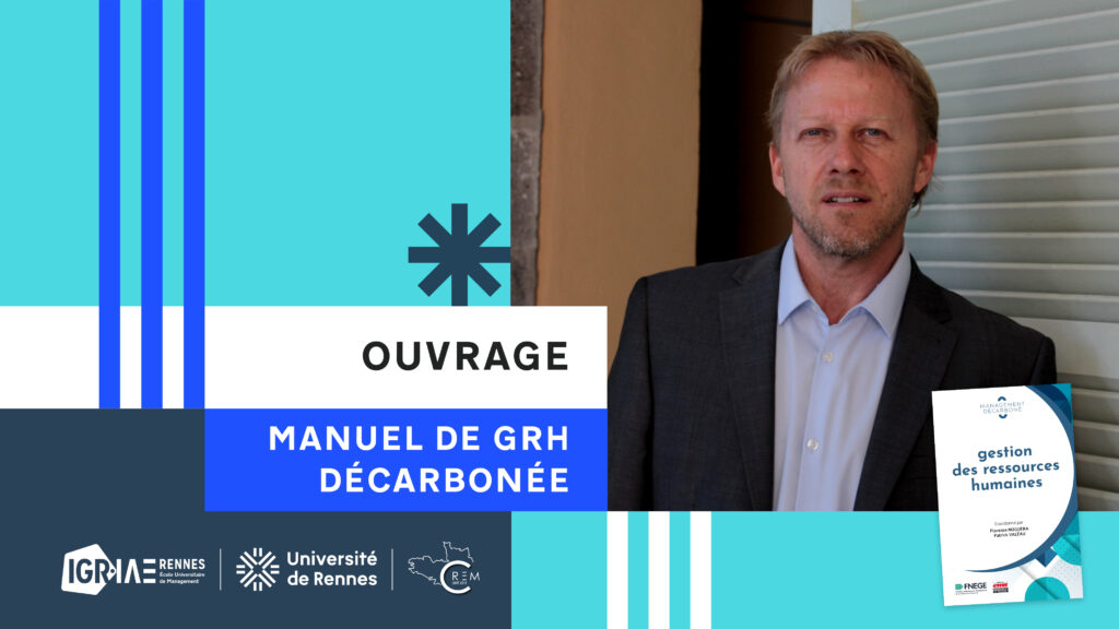 Un nouvel ouvrage coécrit par Patrick Valéau sur les enjeux de la GRH décarbonée