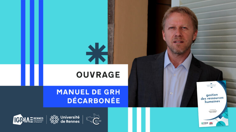 Un nouvel ouvrage coécrit par Patrick Valéau sur les enjeux de la GRH décarbonée