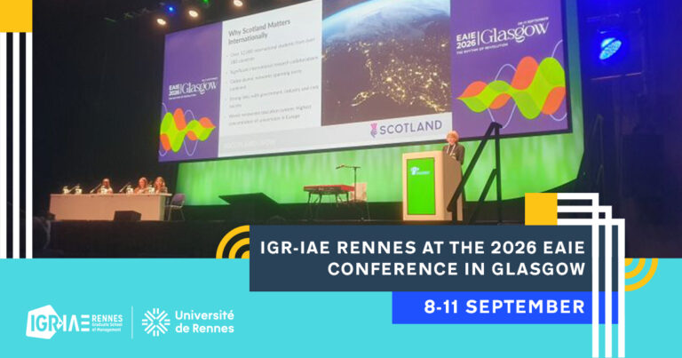 IGR-IAE Rennes attends the 2026 EAIE Conference in Glasgow